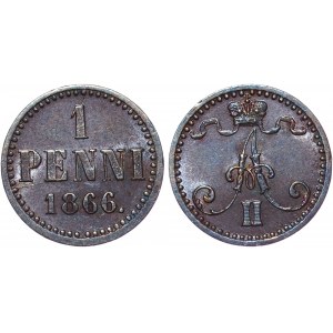 Russia - Finland 1 Penni 1866