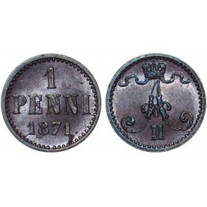 Russia - Finland 1 Penni 1871
