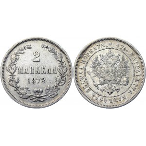 Russia - Finland 2 Markkaa 1872 S