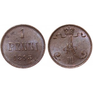 Russia - Finland 1 Penni 1893