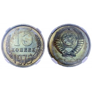 Russia - USSR 15 Kopeks 1975 NGC PL64