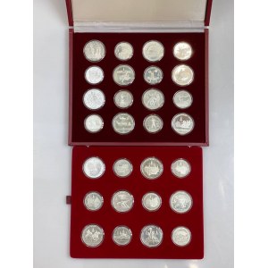 Russia - USSR Full Proof Set of 28 Silver Coins 1977 - 1980