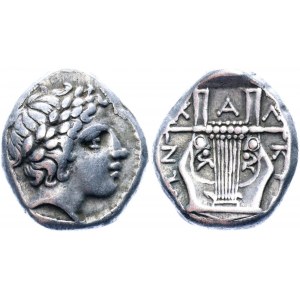 Ancient Greece Macedon, Chalkidian League AR Tetrobol 383 - 382 BC