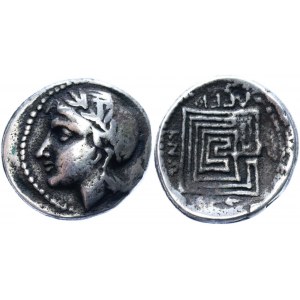Ancient Greece Crete Knossos AR Hemidrachm 300 - 270 BC R