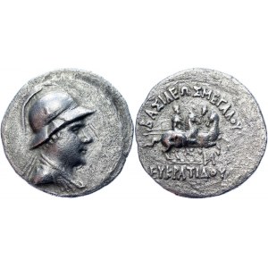 Ancient Greece Kings of Bactria Eukratides I Megas I AR Tetradrachm 170 - 145 BC