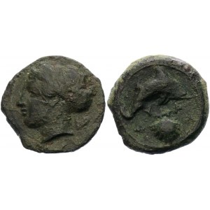 Ancient Greece Sicily, Syracuse Dionysios I Æ Hemilitron 150 BC (SE163)