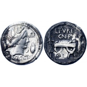 Roman Republic L. Furius AR Denarius 63 BC