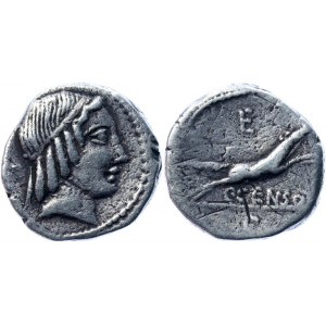 Roman Republic C. Censorinus AR Denarius 88 BC