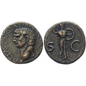 Roman Empire Claudius Æ As 41 - 54 AD Romano-British Imitation