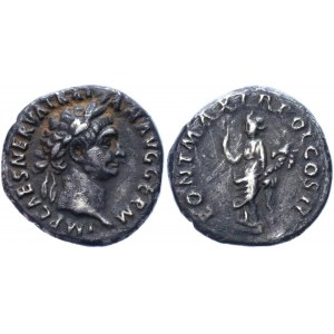 Roman Empire Trajan AR Denarius 99 AD
