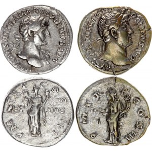 Roman Empire 2 x Denarius 117 -138 AD, Hadrian