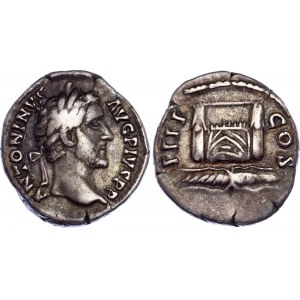 Roman Empire Denarius 146 AD, Antoninus Pius