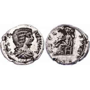 Roman Empire Denarius Julia Domna Ceres 196 - 211