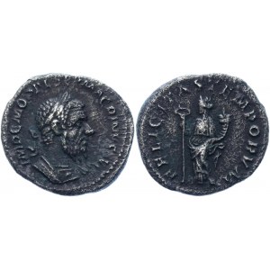 Roman Empire Macrinus AR Denarius 217 - 218 AD