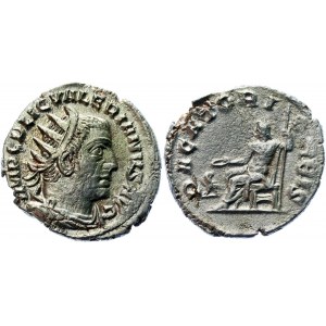 Roman Empire Valerian I AR Denarius 254 - 255 AD