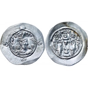 Sasanian Empire Hormazd IV AR Drachm 587 (RY9)