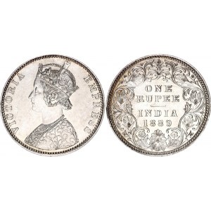 British India 1 Rupee 1889 B