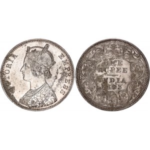 British India 1 Rupee 1893 C