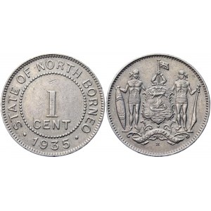 British North Borneo 1 Cent 1935 H