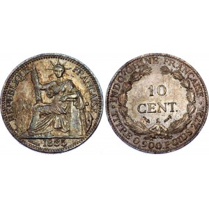 French Indochina 10 Centimes 1885 A