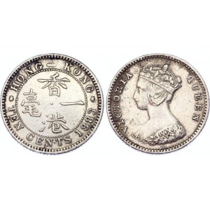 Hong Kong 10 Cents 1883 H