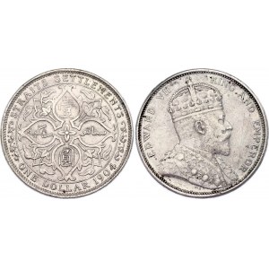 Straits Settlements 1 Dollar 1904