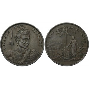 New Zealand Token 1 Penny 1857