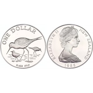 New Zealand 1 Dollar 1985
