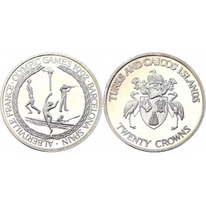 Turks & Caicos Islands 20 Crowns 1992