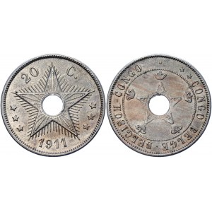 Belgian Congo 20 Centimes 1911