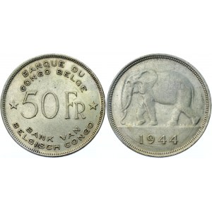 Belgian Congo 50 Francs 1944