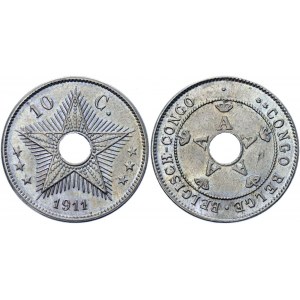 Congo 10 Centimes 1911