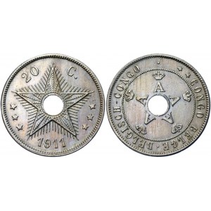 Congo 20 Centimes 1911