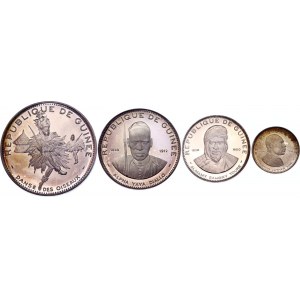 Guinea 100 - 200 - 250 - 500 Francs 1969