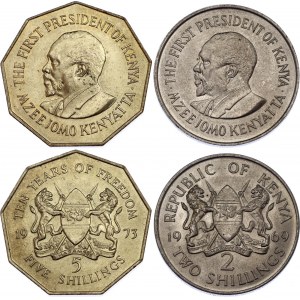 Kenya 2 & 5 Shillings 1969 - 1973
