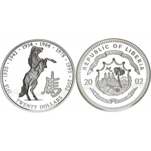Liberia 20 Dollars 2002
