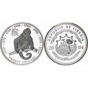 Liberia 20 Dollars 2004