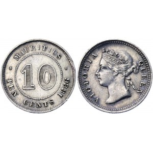 Mauritius 10 Cents 1886