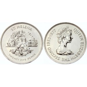 Saint Helena 25 Pence 1977
