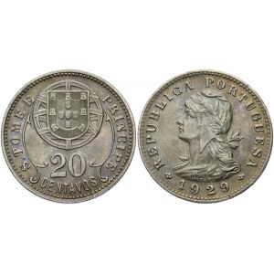 Saint Thomas & Prince 20 Centavos 1929