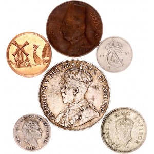 World Nice Lot of 6 Coins 1829 - 1964