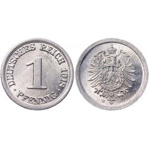 Germany - Empire 1 Pfennig 1918 D