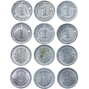 Germany - Empire 6 x 1 Pfennig 1917