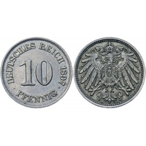 Germany - Empire 10 Pfennig 1897 A