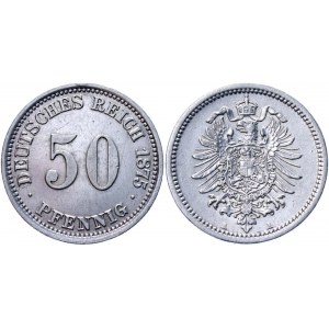 Germany - Empire 50 Pfennig 1875 A