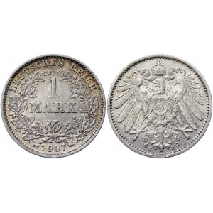 Germany - Empire 1 Mark 1907 E