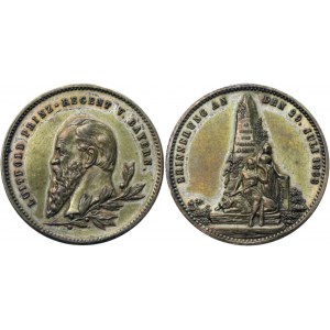 Germany - Empire Bavaria Luitpold Brass Medal 1888