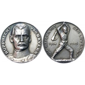 Germany - Empire Bavaria Silver Medal Rupprecht von Bayern 1915
