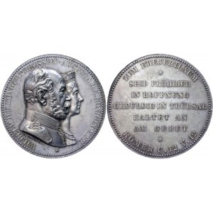 Germany - Empire Brandenburg-Prussia Silver Medal Golden Wedding Anniversary of Wilhelm II & Augusta Victoria 1879 (ND)
