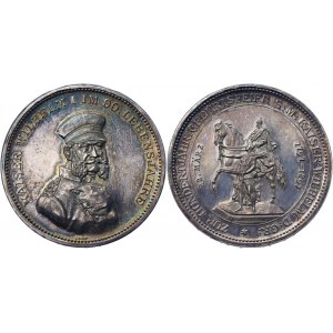 Germany - Empire Prussia Silver Medal Wilhelm I Centenary 1897